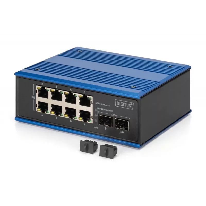 Nepārvaldāms slēdzis DIGITUS DN-651150 8 Gigabit Ethernet pieslēgvietas 2 SFP moduļi