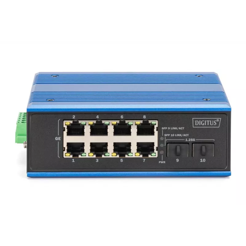 Nepārvaldāms slēdzis DIGITUS DN-651150 8 Gigabit Ethernet pieslēgvietas 2 SFP moduļi