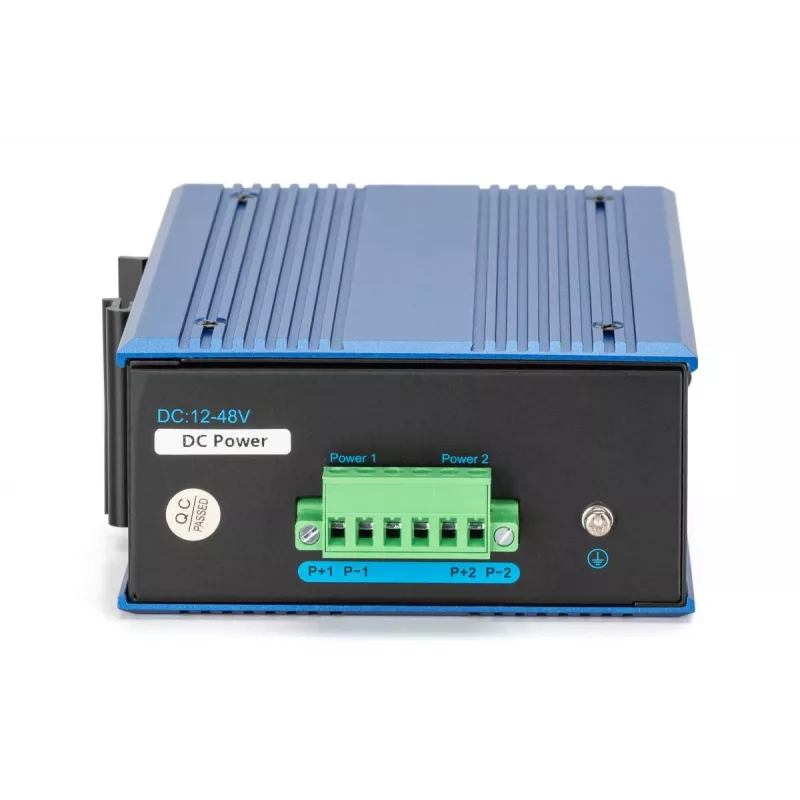 DIGITUS Industrial 8+2 portu Gigabit Ethernet PoE slēdzis 8 porti GE PoE RJ45 2 GE SFP porti