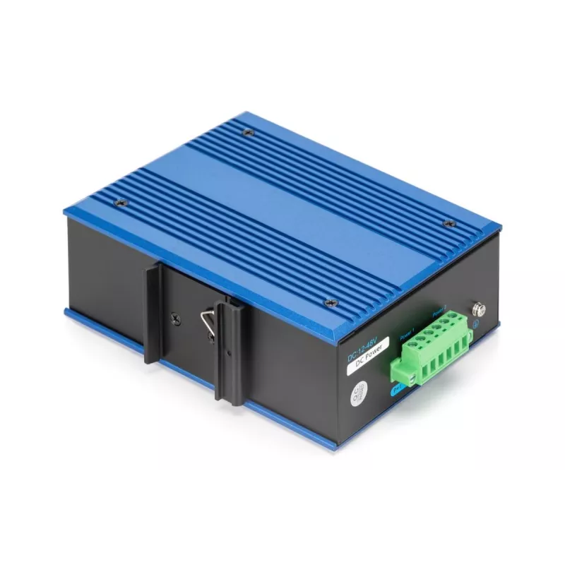 DIGITUS Industrial 8+2 portu Gigabit Ethernet PoE slēdzis 8 porti GE PoE RJ45 2 GE SFP porti