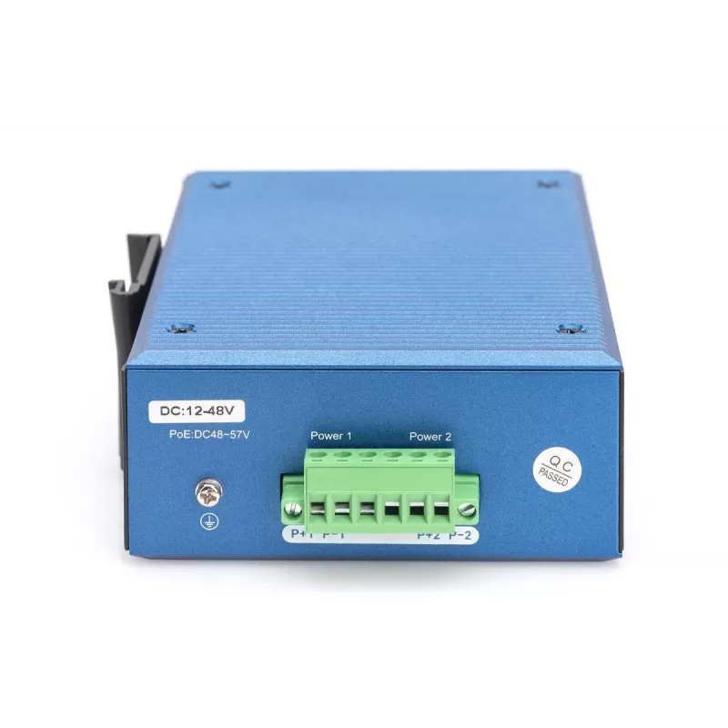 DIGITUS Industrial 4+2-Port L2 pārvaldīts Gigabit Ethernet slēdzis 4xGE RJ45 + 2 SFP ports