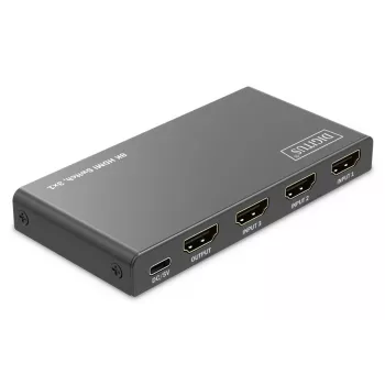 DIGITUS 3x1 HDMI slēdzis. 8K/60Hz (4:4:4). HDR. HDCP 2.3