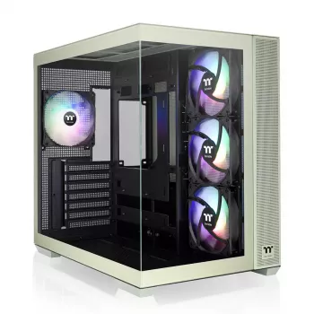PC Case Thermaltake View 380 TG ARGB Midi Tower zaļa