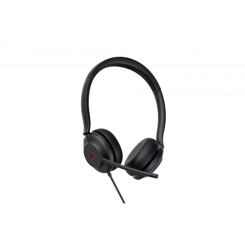 Yealink UH35 Dual Teams USB-A austiņas, vadu, Birojs/Zvanu centrs, 20 - 20000 Hz, 139,5 g, Austiņas, Melns