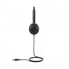 Yealink UH35 Dual Teams USB-A austiņas, vadu, Birojs/Zvanu centrs, 20 - 20000 Hz, 139,5 g, Austiņas, Melns