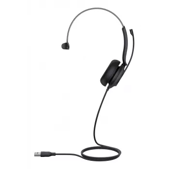 Austiņas Yealink UH35 Mono UC USB-A vadu biroja zvanu centram 20-20000 Hz
