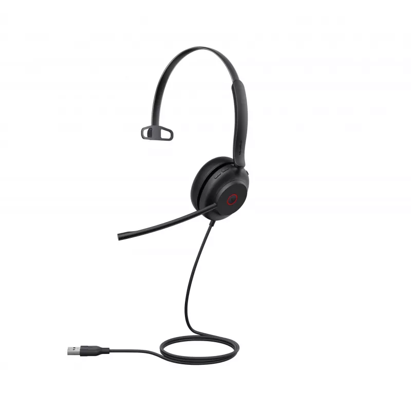 Austiņas Yealink UH35 Mono UC USB-A vadu biroja zvanu centram 20-20000 Hz
