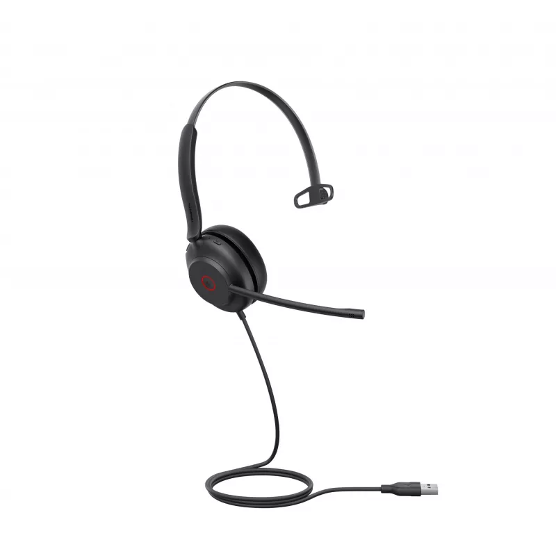 Austiņas Yealink UH35 Mono UC USB-A vadu biroja zvanu centram 20-20000 Hz
