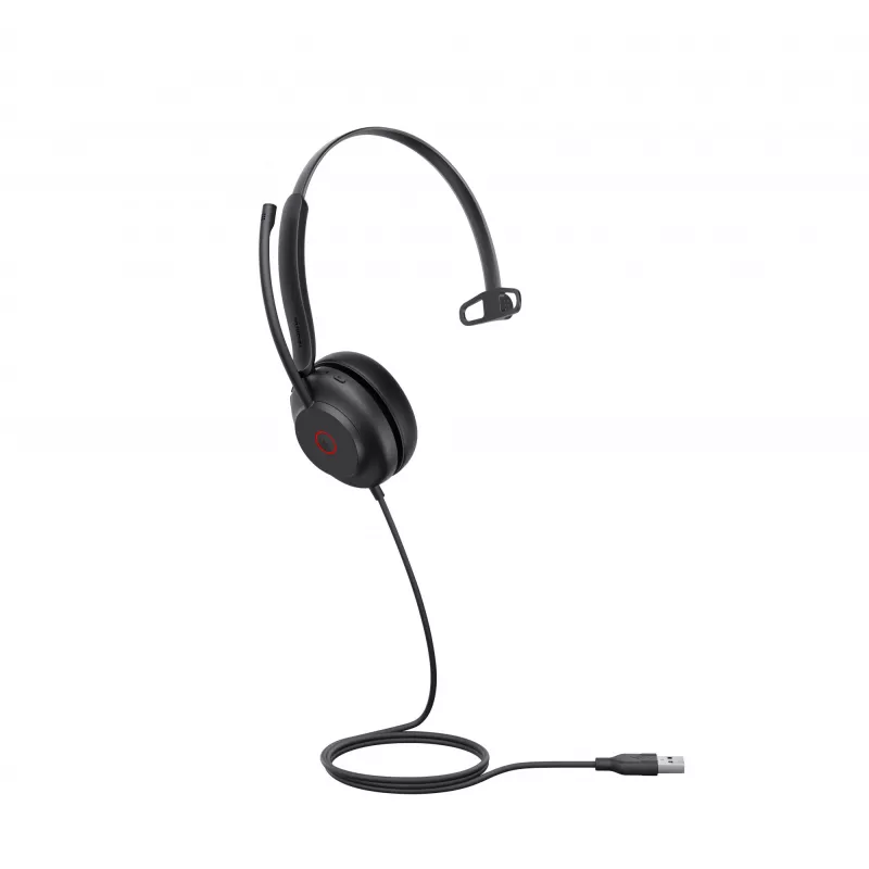 Austiņas Yealink UH35 Mono UC USB-A vadu biroja zvanu centram 20-20000 Hz