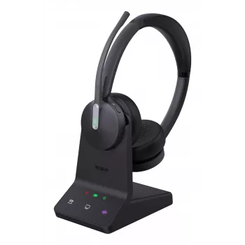 Yealink WH64 Dual UC austiņas, bezvadu, 20–20000 Hz, birojs/zvanu centrs, 151 g, austiņas, melnas