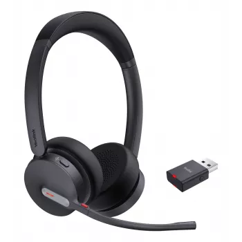 Yealink WH64 Hybrid Dual UC austiņas bezvadu galvas lentes tipa birojam/zvanu centram Micro-USB Bluetooth melnas