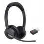 Yealink WH64 Hybrid Dual UC austiņas bezvadu galvas lentes tipa birojam/zvanu centram Micro-USB Bluetooth melnas