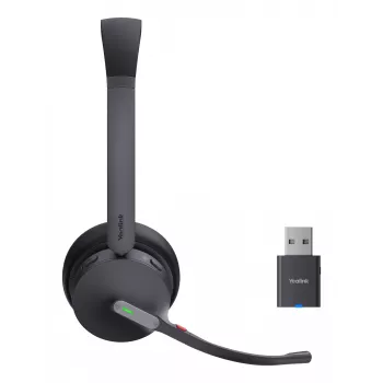 Yealink WH64 Hybrid Dual UC austiņas bezvadu galvas lentes tipa birojam/zvanu centram Micro-USB Bluetooth melnas