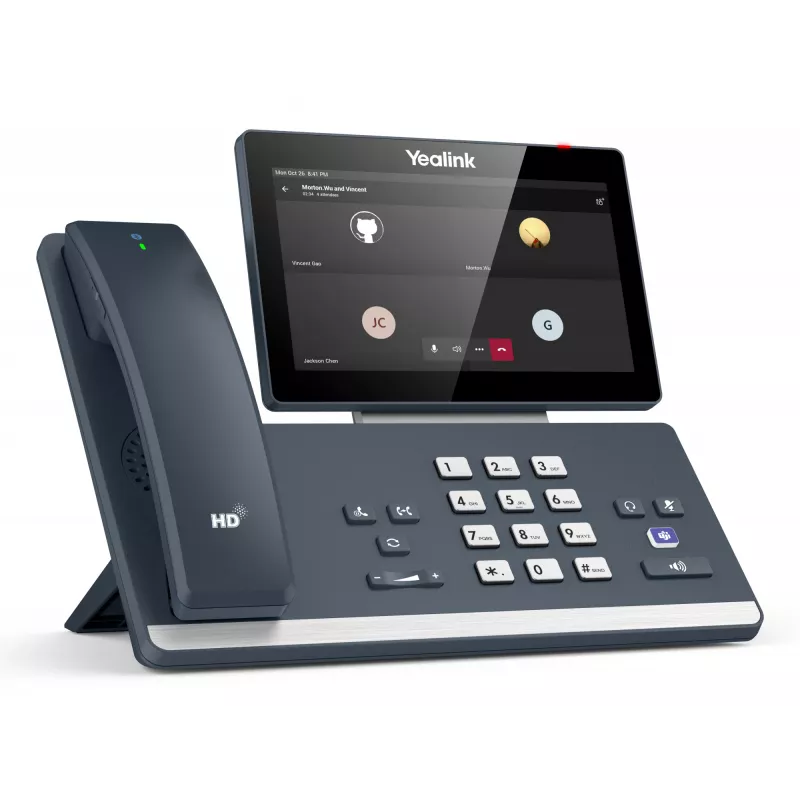 Yealink MP58-WH E2 Teams, IP tālrunis, pelēks, vadu klausule, LCD, 17,8 cm (7 collas), 1024 x 600 pikseļi