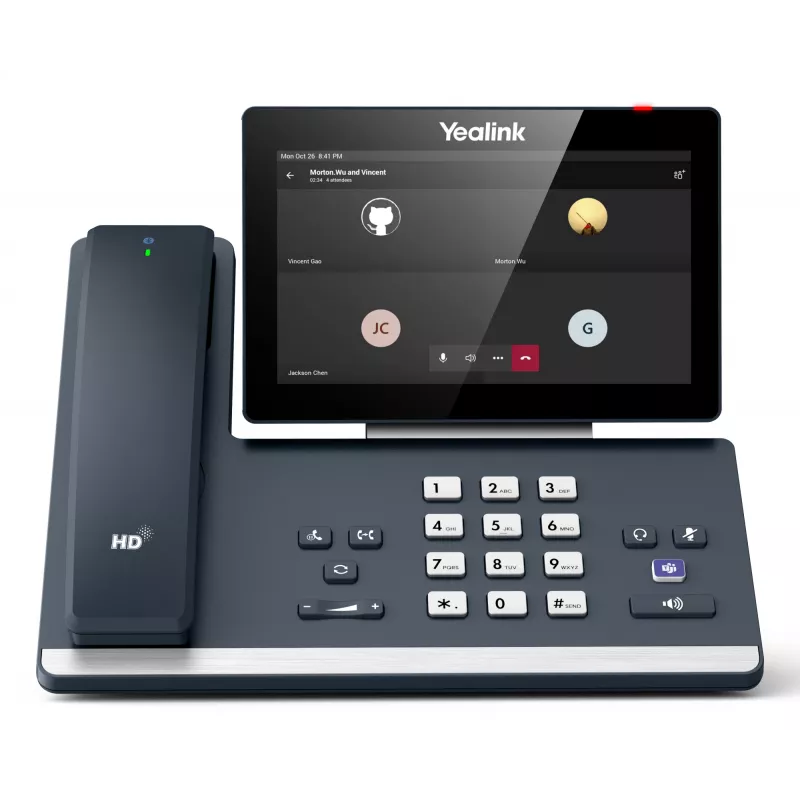 Yealink MP58-WH E2 Teams, IP tālrunis, pelēks, vadu klausule, LCD, 17,8 cm (7 collas), 1024 x 600 pikseļi