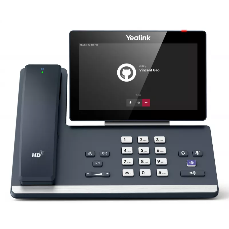 Yealink MP58-WH E2 Teams, IP tālrunis, pelēks, vadu klausule, LCD, 17,8 cm (7 collas), 1024 x 600 pikseļi
