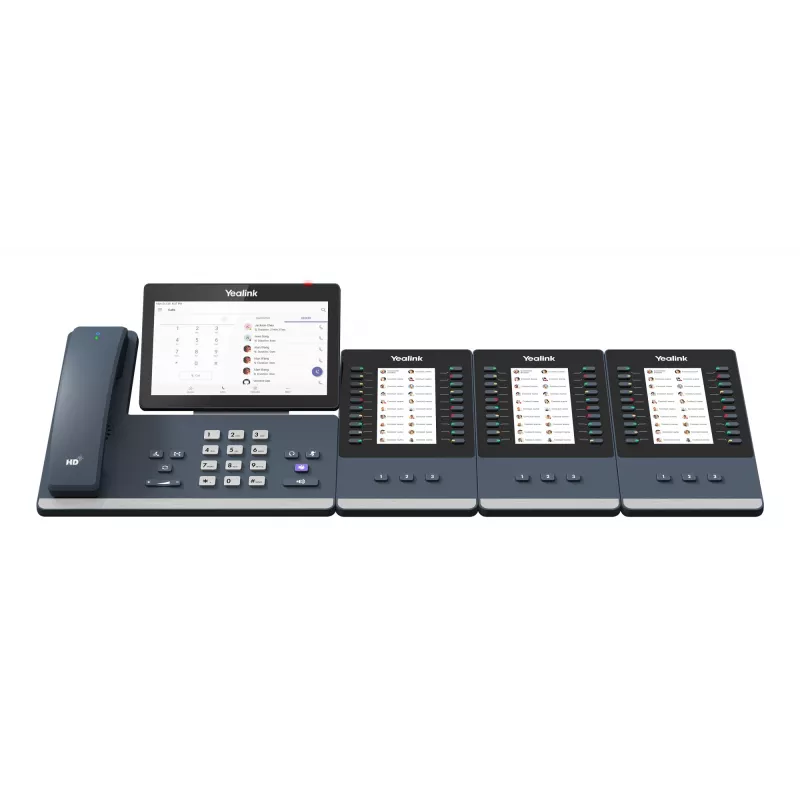 Yealink MP58-WH E2 Teams, IP tālrunis, pelēks, vadu klausule, LCD, 17,8 cm (7 collas), 1024 x 600 pikseļi