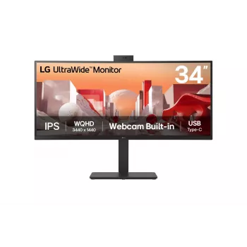 LG 34BA85QE-B datora monitors 86.4 cm (34 collas) 3440 x 1440 pikseļi Wide Quad HD LCD Melns