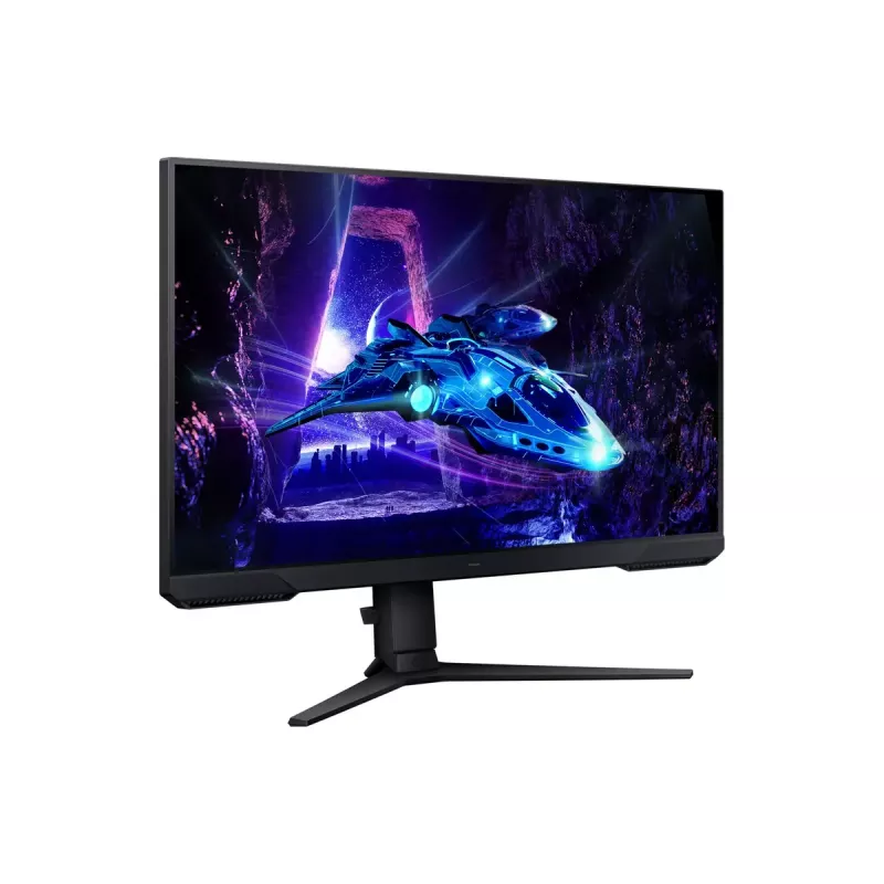 27 collu LCD monitors Samsung S27DG300EU — 27 collu Full HD (1920×1080), VA panelis, 1 ms, 180 Hz, 250 cd/m², HDMI 2.0 un DisplayPort, VESA 100×100, melns