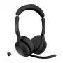 Jabra Evolve2 55 - Link380c UC Stereo, bezvadu, biroja/zvanu centrs, 20 - 20000 Hz, 130 g, austiņas, melna