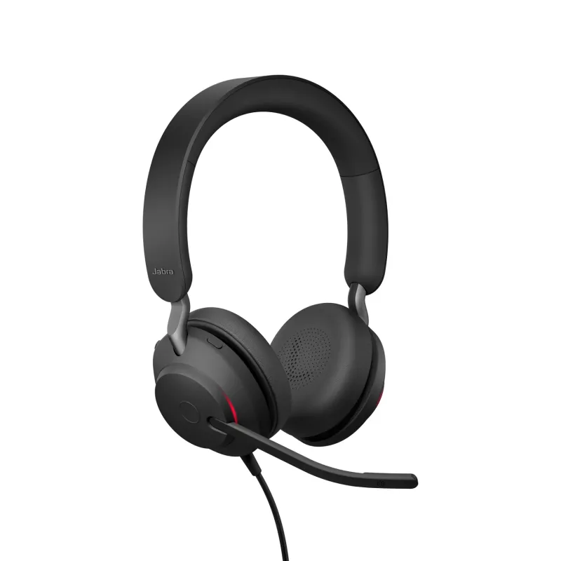 Jabra Evolve2 40 SE USB-C, UC Stereo (ar pagarinātu vadu)
