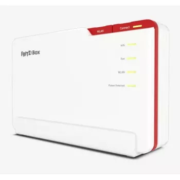 FRITZ!Box 5690 Pro bezvadu maršrutētājs Gigabit Ethernet Trīsjoslu (2.4 GHz / 5 GHz / 5 GHz) Balts