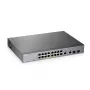 Zyxel GS1350-18HP-EU0101F tīkla komutators Pārvaldāms L2 Gigabit Ethernet (10/100/1000) Power over Ethernet (PoE) Pelēks