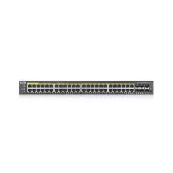 Zyxel GS2220-50HP-EU0101F tīkla komutators Pārvaldāms L2 Gigabit Ethernet (10/100/1000) Power over Ethernet (PoE) Melns