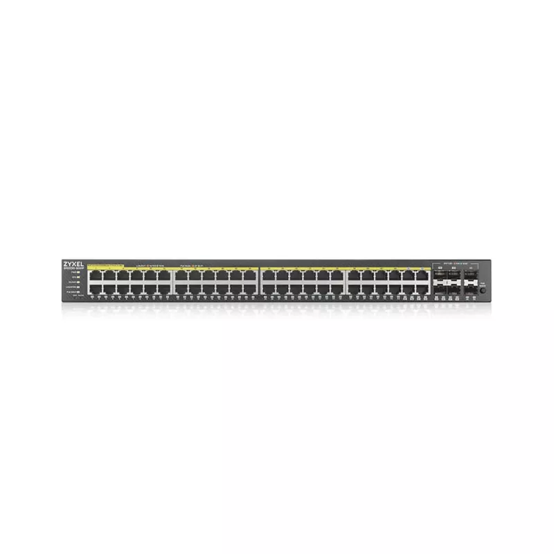 Zyxel GS2220-50HP-EU0101F tīkla komutators Pārvaldāms L2 Gigabit Ethernet (10/100/1000) Power over Ethernet (PoE) Melns