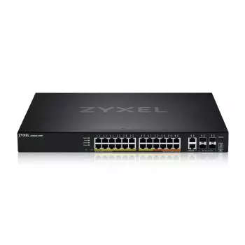 Zyxel XGS2220-30HP pārvaldīts L3 Gigabit Ethernet (10/100/1000) Power over Ethernet (PoE) melns