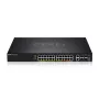 Zyxel XGS2220-30HP pārvaldīts L3 Gigabit Ethernet (10/100/1000) Power over Ethernet (PoE) melns