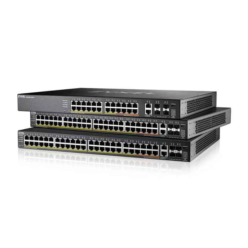 Zyxel XGS2220-30HP pārvaldīts L3 Gigabit Ethernet (10/100/1000) Power over Ethernet (PoE) melns