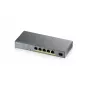 Zyxel GS1350-6HP-EU0101F tīkla slēdzis Pārvaldāms L2 Gigabit Ethernet (10/100/1000) Power over Ethernet (PoE) Pelēks