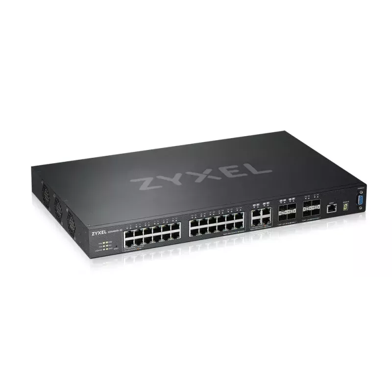 Zyxel XGS4600-32 pārvaldāms L3 Gigabit Ethernet (10/100/1000) melns