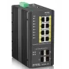 Zyxel RGS200-12P pārvaldāms L2 Gigabit Ethernet (10/100/1000) Power over Ethernet (PoE) melns