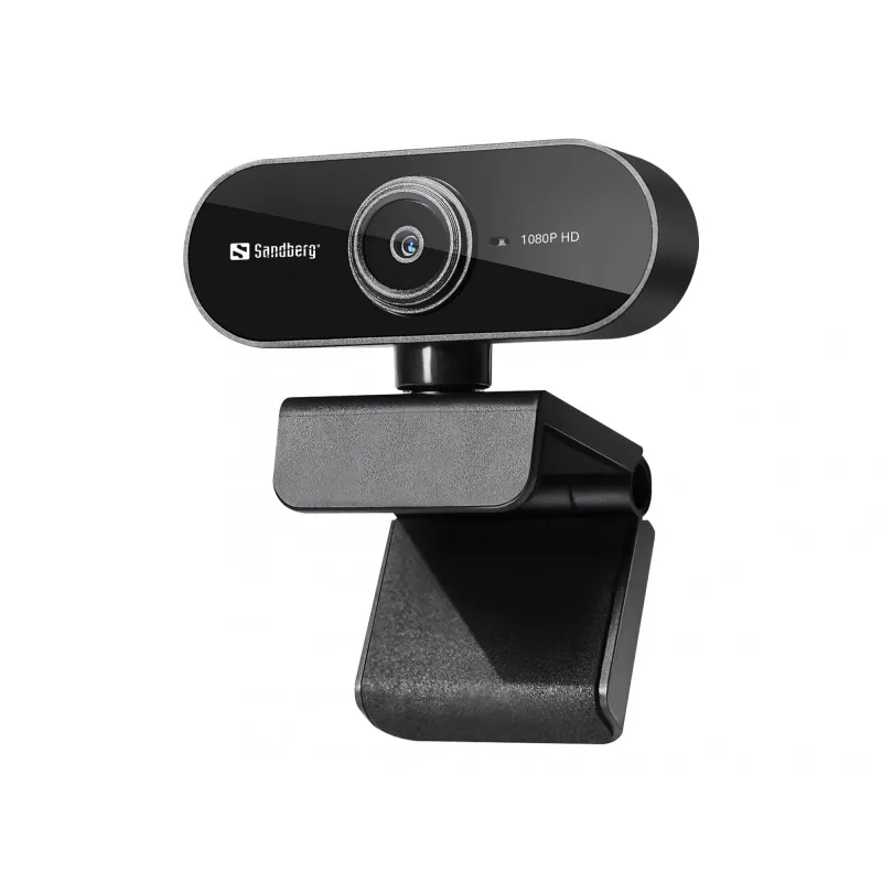 Sandberg USB Webcam Flex 1080P HD, 2 MP, 1920 x 1080 pikseļi, Full HD, 30 kadri/s, USB, Melns