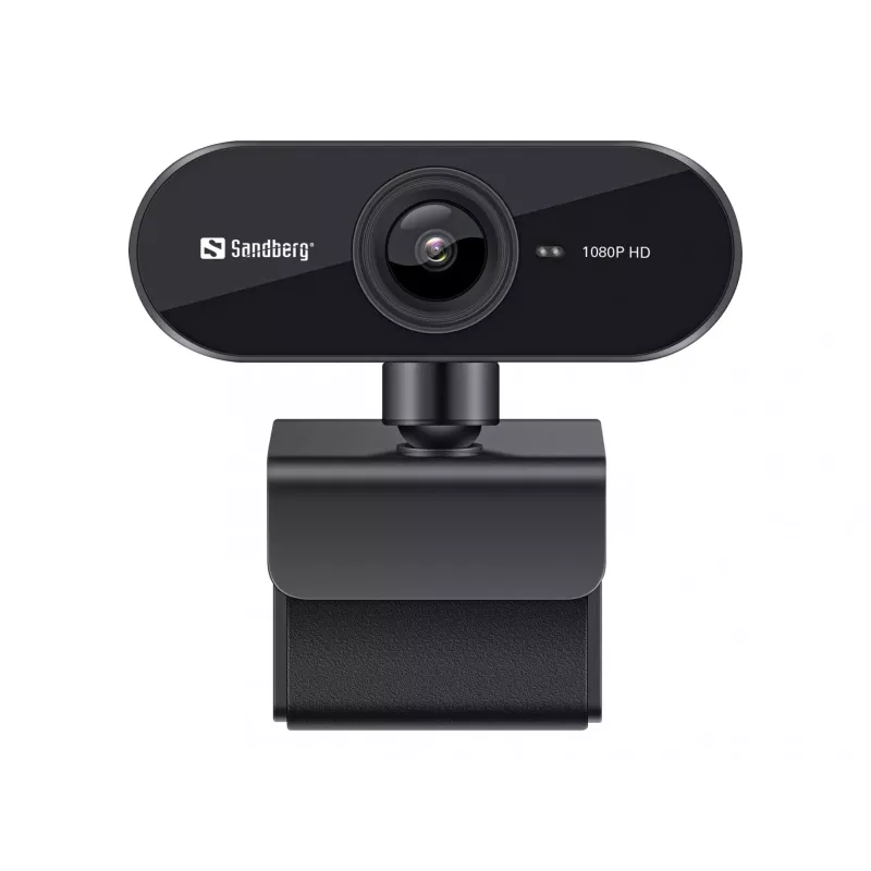 Sandberg USB Webcam Flex 1080P HD, 2 MP, 1920 x 1080 pikseļi, Full HD, 30 kadri/s, USB, Melns