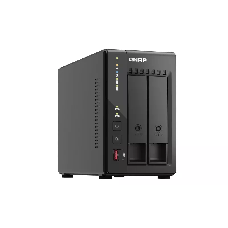 QNAP TS-253E NAS Tornis Intel® Celeron® J6412 8 GB 0 TB QNAP QTS Melns