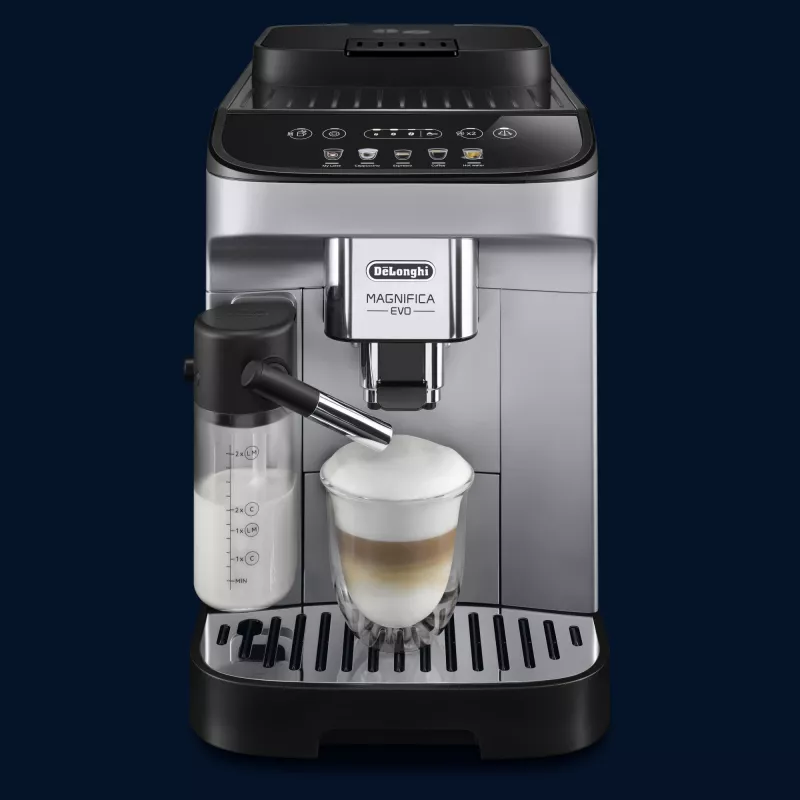 Espresso automāts De’Longhi Magnifica ECAM 290.61.SB — pilnībā automātisks, 1,8 l ūdens tvertne, skārienvadība, 1450 W, sudraba