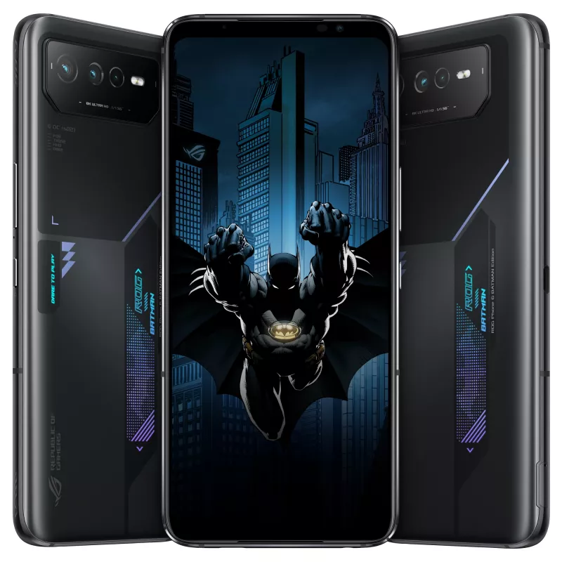 ASUS ROG Phone 6D Batman Edition, 12 GB/256 GB, 6,78 collas, Night Black