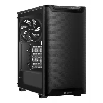 Datora korpuss bequiet! PURE BASE 501 Airflow Window MIDI Tower — ATX, rūdīts stikls, atbalsts 3x140/240 mm, 2x3,5 collu + 5x2,5 collu, USB-A x2, USB-C x1
