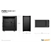 Datora korpuss bequiet! PURE BASE 501 Airflow Window MIDI Tower — ATX, rūdīts stikls, atbalsts 3x140/240 mm, 2x3,5 collu + 5x2,5 collu, USB-A x2, USB-C x1