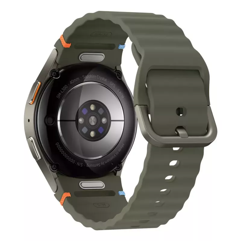 Samsung Galaxy Watch7 3,3 cm (1,3 collas) AMOLED 40 mm Digitāls 432 x 432 pikseļi Skārienekrāns Zaļš Wi-Fi GPS (satelīts)