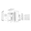 PC korpuss be quiet! LIGHT BASE 900 DX balta Full Tower — ATX/EATX atbalsts, stikla sāns, multi RGB, max GPU 495 mm, CPU dzesētāja augstums 190 mm