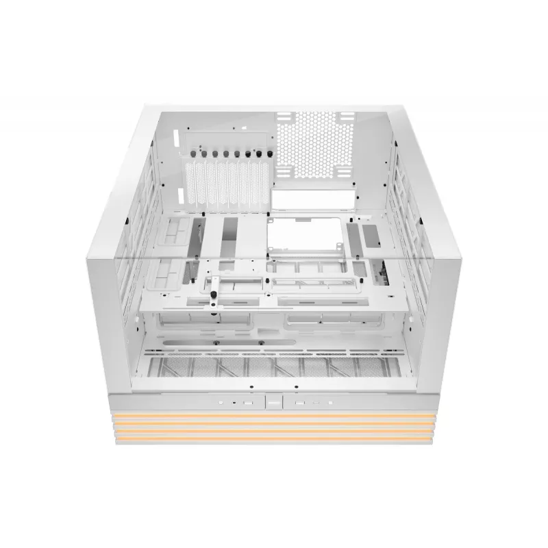 PC korpuss be quiet! LIGHT BASE 900 DX balta Full Tower — ATX/EATX atbalsts, stikla sāns, multi RGB, max GPU 495 mm, CPU dzesētāja augstums 190 mm