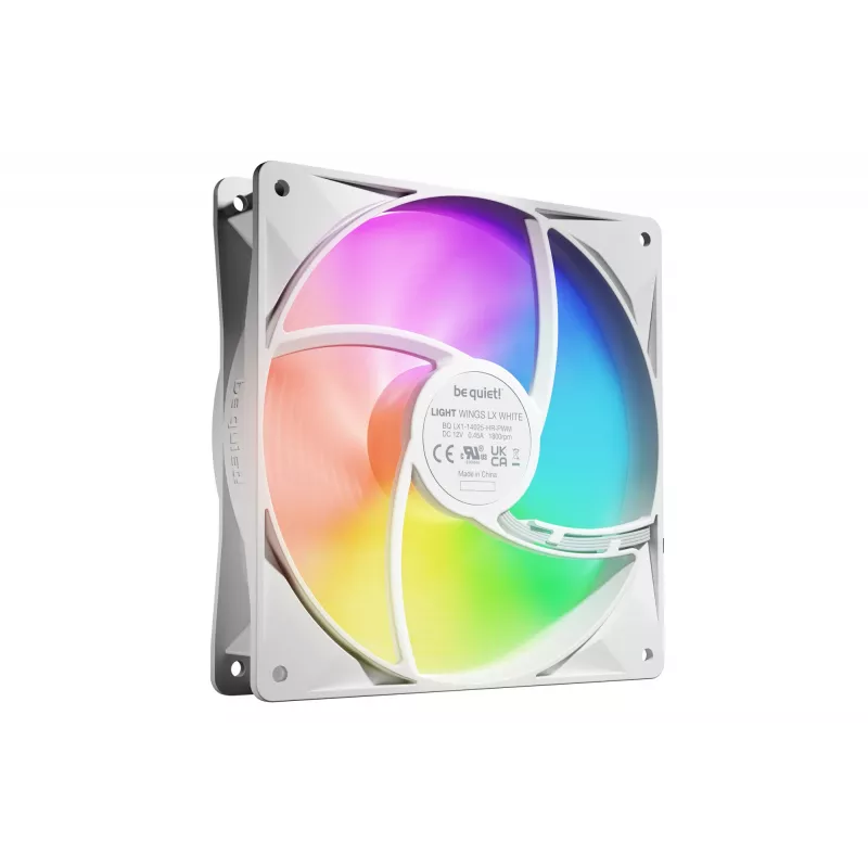 be quiet! LIGHT WINGS LX 140mm PWM High Speed 3-Pack balta Computer case Fan 14 cm 3 gab.