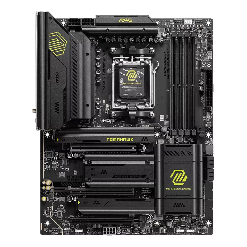 Mātesplate MSI MAG X870 TOMAHAWK WIFI — AMD X870, Socket AM5, ATX, DDR5, Wi‑Fi 7, 2.5GbE