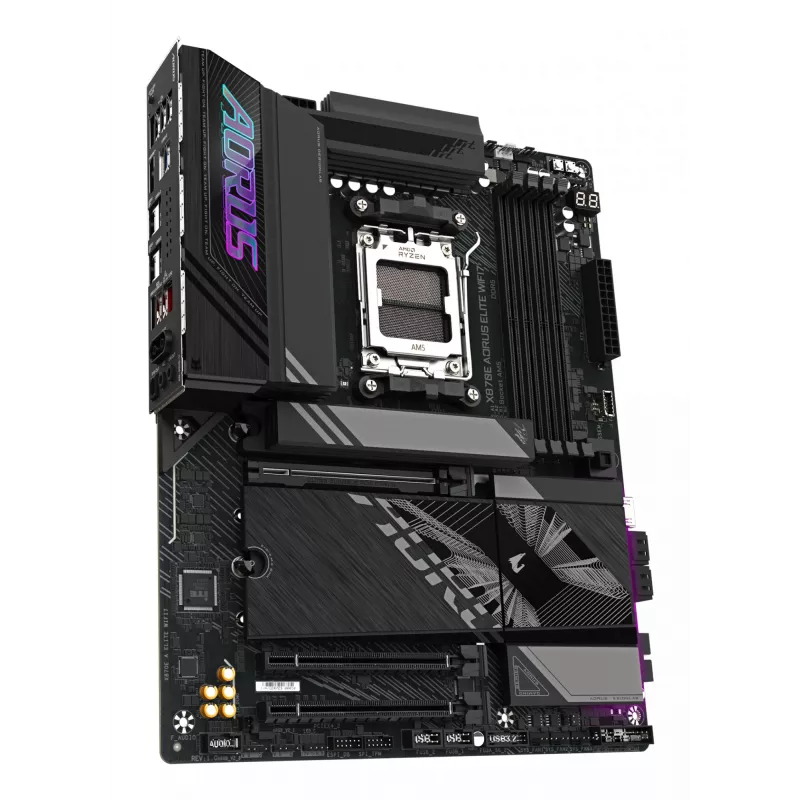 Mātesplate GIGABYTE X870E AORUS ELITE WIFI7 ATX, AMD X870E, Socket AM5, DDR5, 4x DIMM, Wi‑Fi 7, 2.5Gb LAN