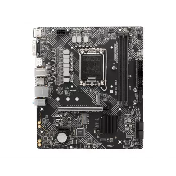 Mātesplate MSI PRO H610M-G — Intel H610, LGA 1700, mikro ATX, DDR5, 2 DIMM, līdz 96 GB, M.2, SATA III, HDMI 2.1, DisplayPort 1.4