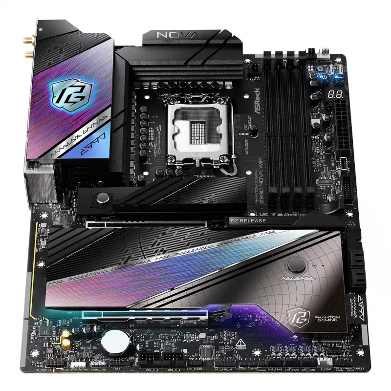 Mātesplate ASRock Z890 Nova WiFi LGA1851 Intel Z890 4 x DDR5 1 x HDMI 2.1 TMDS/FRL 8G 2 x Thunderbolt 4 ATX